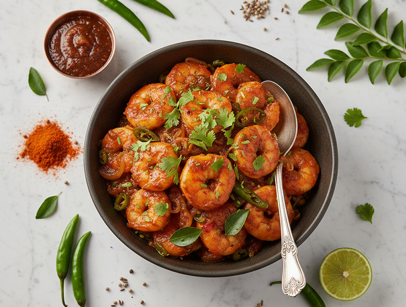 Chatpata Prawns